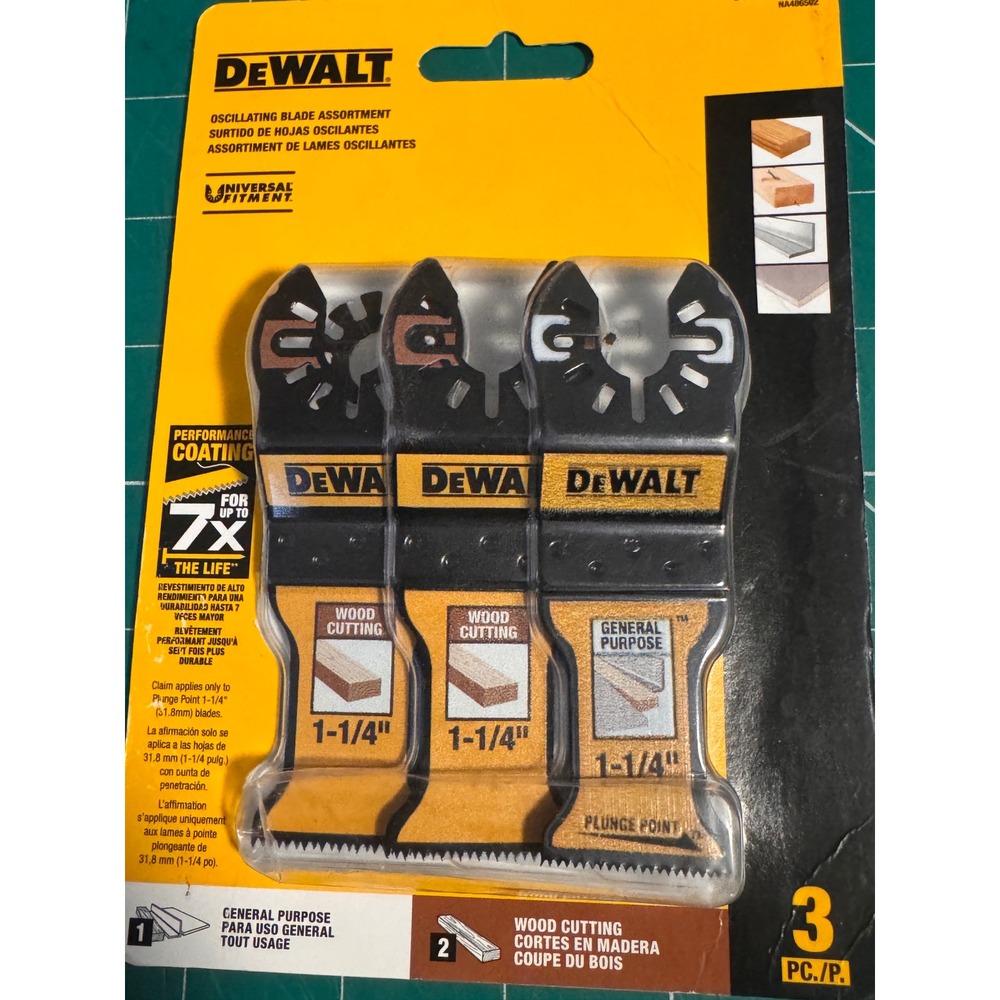 DEWALT 3-Pack Oscillating Multi-Tool Blade Set DWA4206BM-3 Wood General Purpose‎